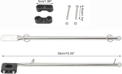 NovelBee 2-Pack Stainless Steel Flag Pole Rail Mount | NovelBee In Lebanon