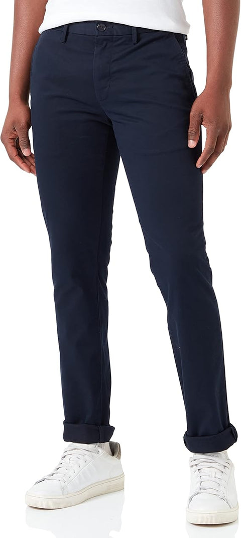 Tommy Hilfiger Men's Navy Core Bleecker Cotton Woven Trousers | Tommy Hilfiger In Lebanon
