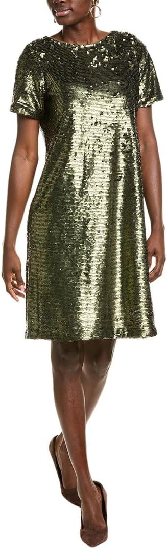 Anne Klein Women’s Olive Green Sequin Mini  Dress  | Anne Klein in Lebanon