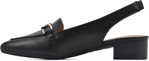 White Mountain Women's Black Boreal Low Block Loafers | White Mountain In Lebanon