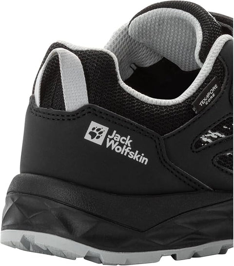 Jack Wolfskin Boy's Black Woodland Texapore Low VC K Sneakers |Jack Wolfskin in Lebanon