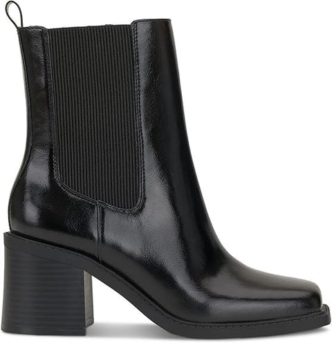 INC International Concepts Women's Black Mapiya Square-Toe Fold-Boots | INC International Concepts In Lebanon