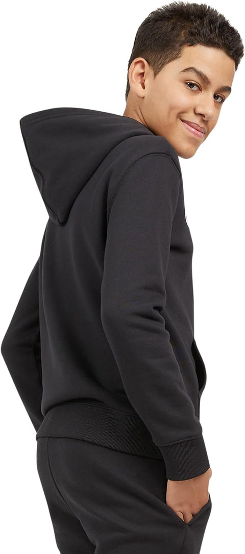 Champion Boy's Black Embroidered Logo Fleece Hoodie |Champion In Lebanon