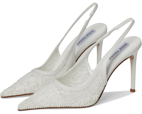 Steve Madden Women's White Reyes Heel | Steve Madden In Lebanon