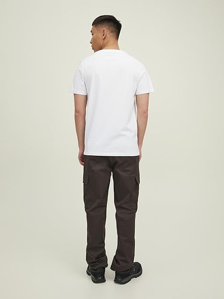 Jack & Jones Men's White Brand Logo Printed T-Shirt | Jack & Jones In Lebanon