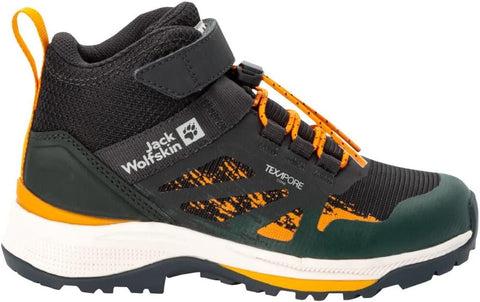 Jack Wolfskin Boy's Green Wild Hiker Tex Mid K Sneakers |Jack Wolfskin in Lebanon