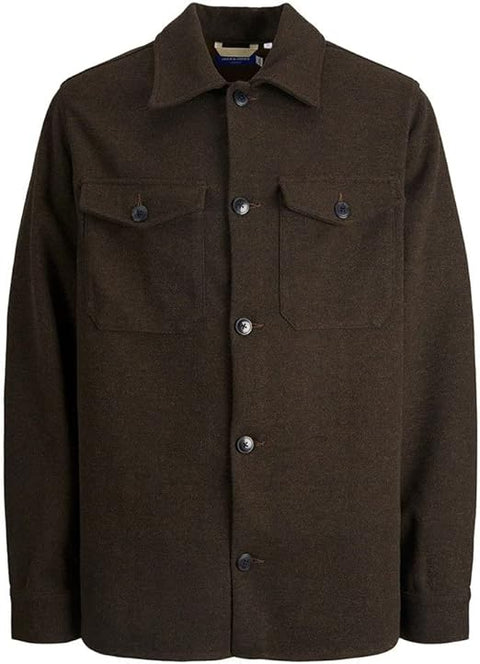 Jack & Jones Men's Brown Jorollie Overshirt Ls Noos Long Shirt | Jack & Jones In Lebanon