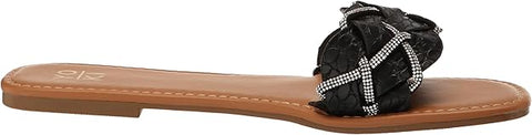 Yoki Women's Black Fashion Flat Slipper | Yoki In Lebanon