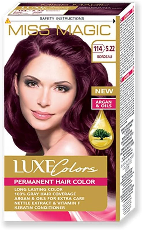 Miss Magic Luxe Colors Permanent Hair Colour Bordeau 5.22
