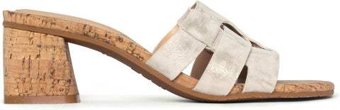 NYDJ Women's Gloriana Metallic Suede Heeled Slipper | NYDJ in Lebanon