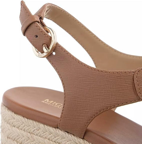 Michael Kors Women's Brown Laney Thong Sunflower Heeled Sandal | Michael Kors In Lebanon