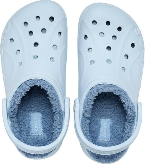 Crocs Women's Blue Baya Lined Clogs Fuzzy Slippers |Crocs In Lebanon