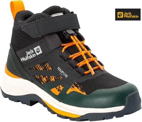 Jack Wolfskin Boy's Green Wild Hiker Tex Mid K Sneakers |Jack Wolfskin in Lebanon