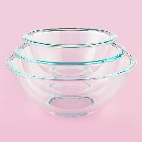 Pyrex Essentials (3-Piece) Glass Mixing Bowls Set For Prepping | Pyrex In Lebanon