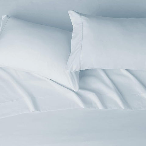 Sky Full Light Blue Super Soft Cotton With 18-Inch Deep Mattress 4-Piece Bed Sheet Set | Sky In Lebanon