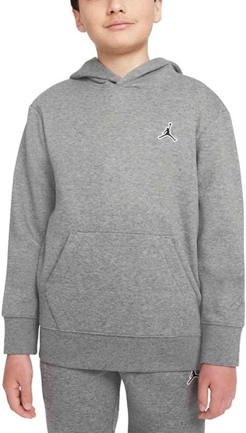 Jordan Boy's Gray Melange Essential Hoodie|Jordan In Lebanon