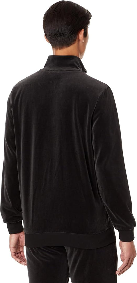 Puma Men's Black Gold Trimmed Velour Track Jacket |Puma In Lebanon
