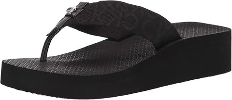 Calvin Klein Women's Black Meena Logo Platform Flip-Flop Slipper | Calvin Klein In Lebanon