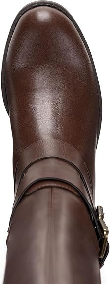 Style & Co Women's Brown Maliaa Wide-Calf Buckled Riding Boots | Style & Co In Lebanon