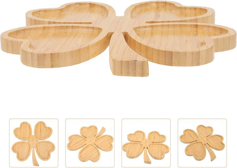 Lomenox 4 Hearts Shape Wood Serving Plate | Lomenox In Lebanon