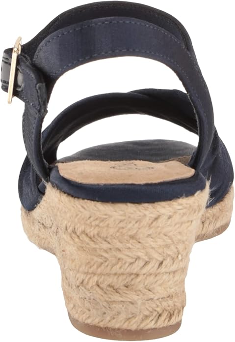 Bella Vita Women's Navy Isabeth Wedge Heeled Sandal | Bella Vita in Lebanon