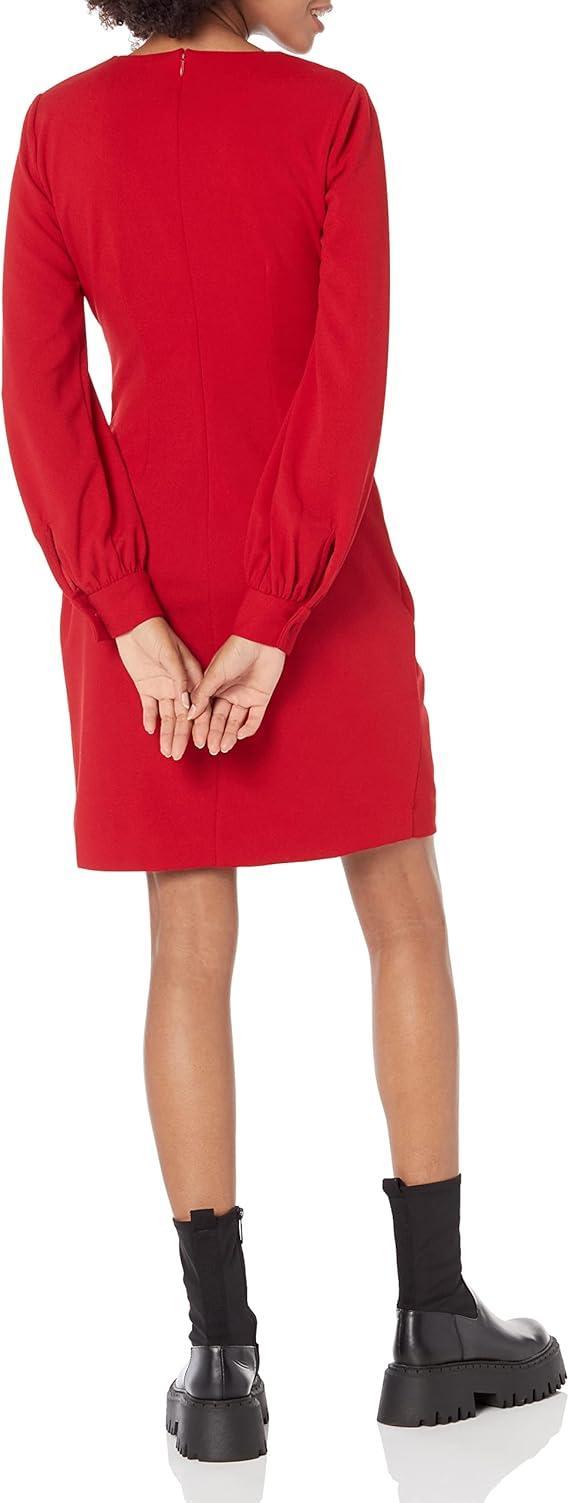 Dkny Women's Wine Red Dress ABF5594