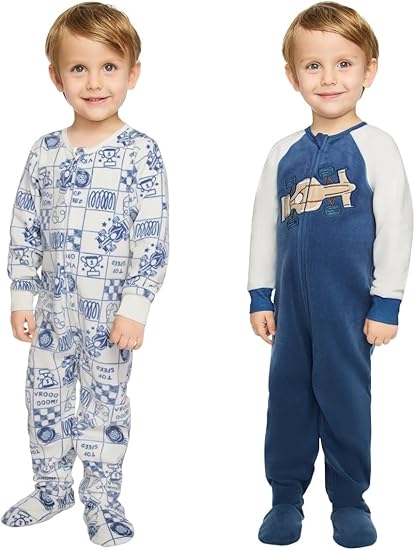 Kids Headquarters Baby Boy's 2-Pack Footed Overalls |Kids Headquarters In Lebanon