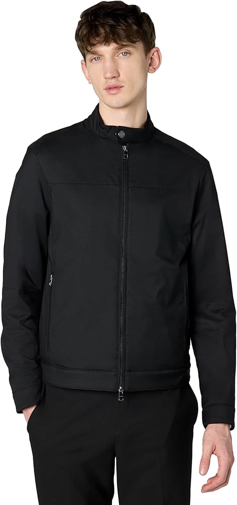 Michael Kors Men's Black Nylon Racer Jacket  | Michael Kors In Lebanon