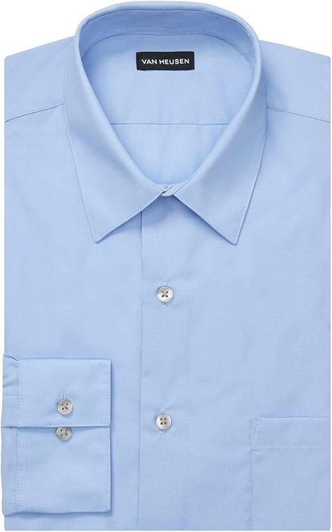 Van Heusen Men's Blue Classic Fit Poplin Shirt | Van Heusen In Lebanon
