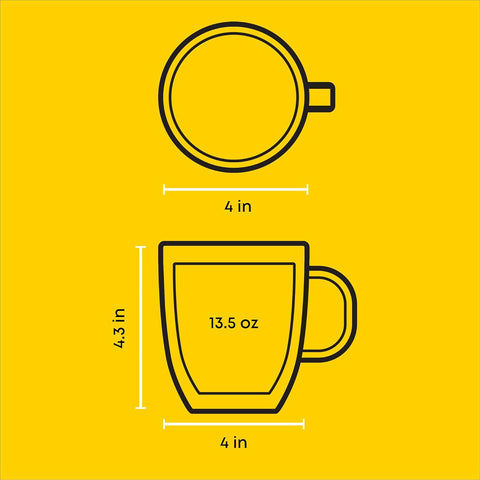 JoyJolt Savor Double Wall Insulated Set Of 2 Mugs | JoyJolt In Lebanon