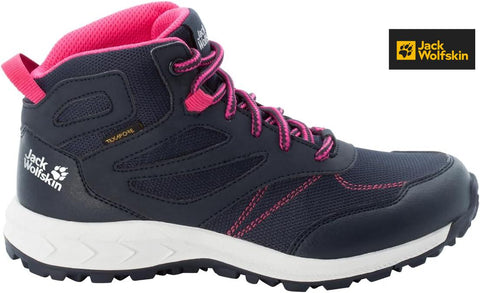 Jack Wolfskin Girl's Navy Woodland Texapore Mid K Sneakers |Jack Wolfskin in Lebanon