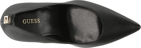 Guess Women's Black Seanna Leather Heels |Guess In Lebanon