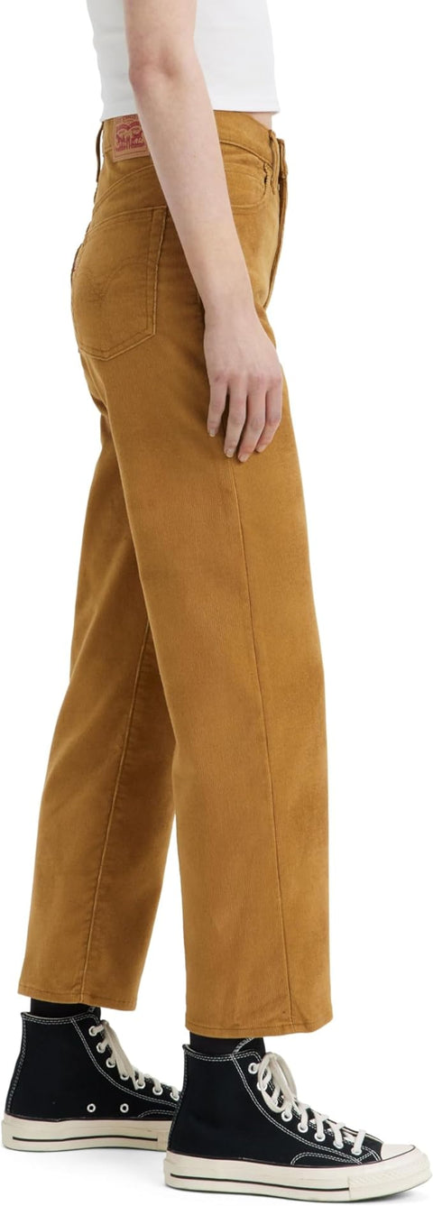 LEVI'S Women's Dark Mustard Ribcage Straight Ankle | LEVI'S In Lebanon