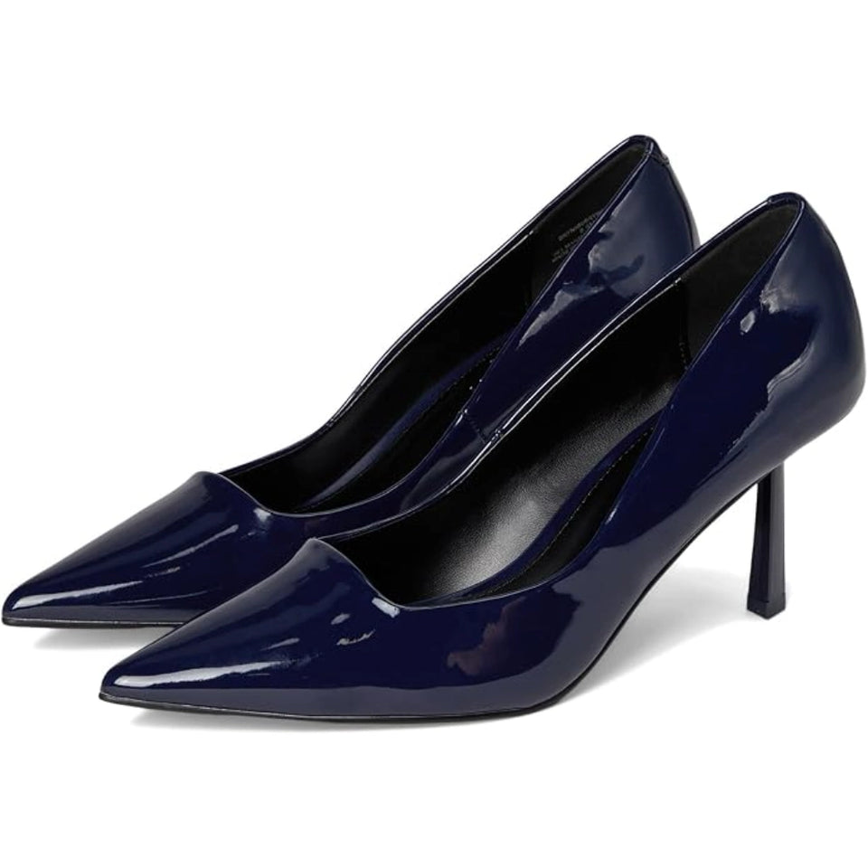 Madden Girl Women's Navy Patent Brynn Pointed-Toe Pumps