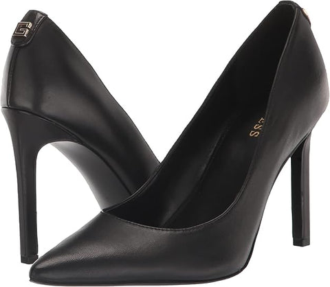 Guess Women's Black Seanna Leather Heels |Guess In Lebanon