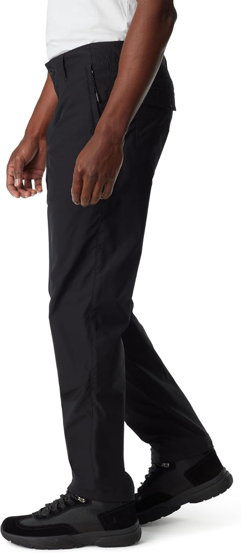 Bass Outdoor Men's Black Traveler Midrise Front Zipper Fly Straight Leg Pant | Bass Outdoor In Lebanon