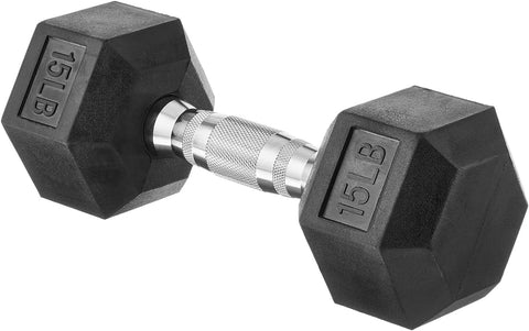 Amazon Basics Rubber Hex Dumbbell Hand Weight | Amazon Basics In Lebanon