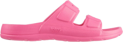 Totes Girl's Pink Everywear Molded Double Buckle Slide Slipper |Totes In Lebanon