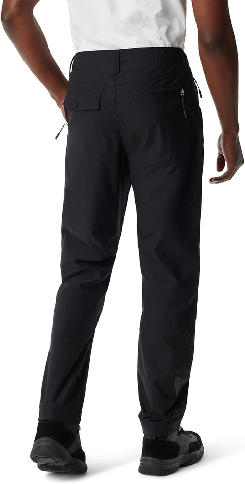 Bass Outdoor Men's Black Traveler Midrise Front Zipper Fly Straight Leg Pant | Bass Outdoor In Lebanon
