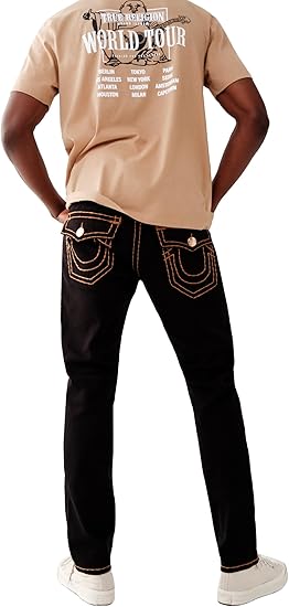 True Religion Men's Black Jeans AMZ291