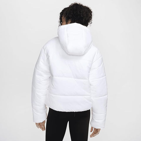 Nike Women's White  Sportswear Therma-FIT Hooded Puffer Jacket | Nike in Lebanon
