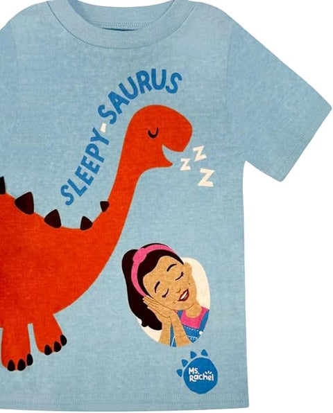 Ms.Rachel Girl's Blue Dinosaur T-Shirt | Ms.Rachel In Lebanon
