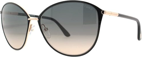 Tom Ford Women's Black Shiny Rose Gold Frame Gradient Smoke Lenses Sunglasses | Tom Ford In Lebanon