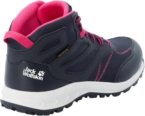 Jack Wolfskin Girl's Navy Woodland Texapore Mid K Sneakers |Jack Wolfskin in Lebanon