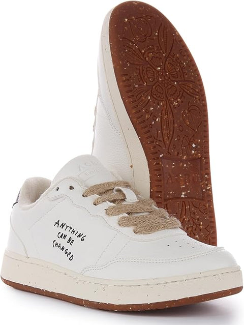 ACBS Men's White Shacbeve 283 Evergreen Trainer Sneaker | ACBS In Lebanon