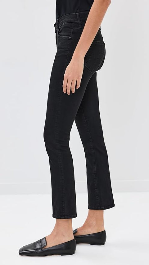 Mother Women's Black The Insider Crop Jeans | Mother In Lebanon