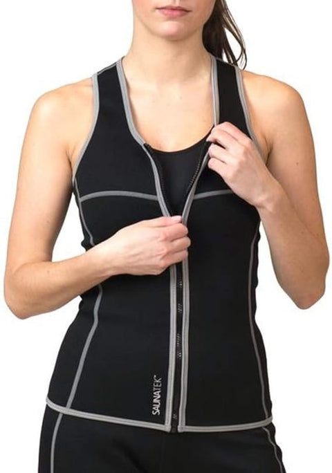 SaunaFX Women's Neoprene Slimming Vest with Microban M - Black TG147