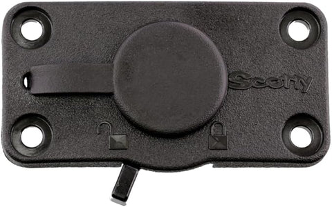 Scotty #244L-BK Locking Flush Deck Mount w/Rain Cap (Black)  | Scotty in Lebanon