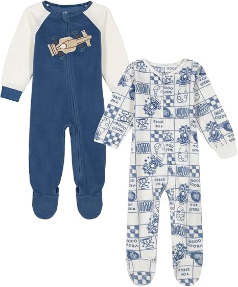 Kids Headquarters Baby Boy's 2-Pack Footed Overalls |Kids Headquarters In Lebanon