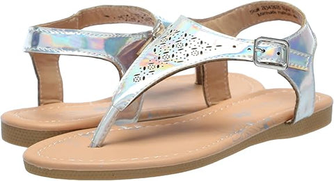 Petalia Girl's Silver Sandal |Petalia In Lebanon